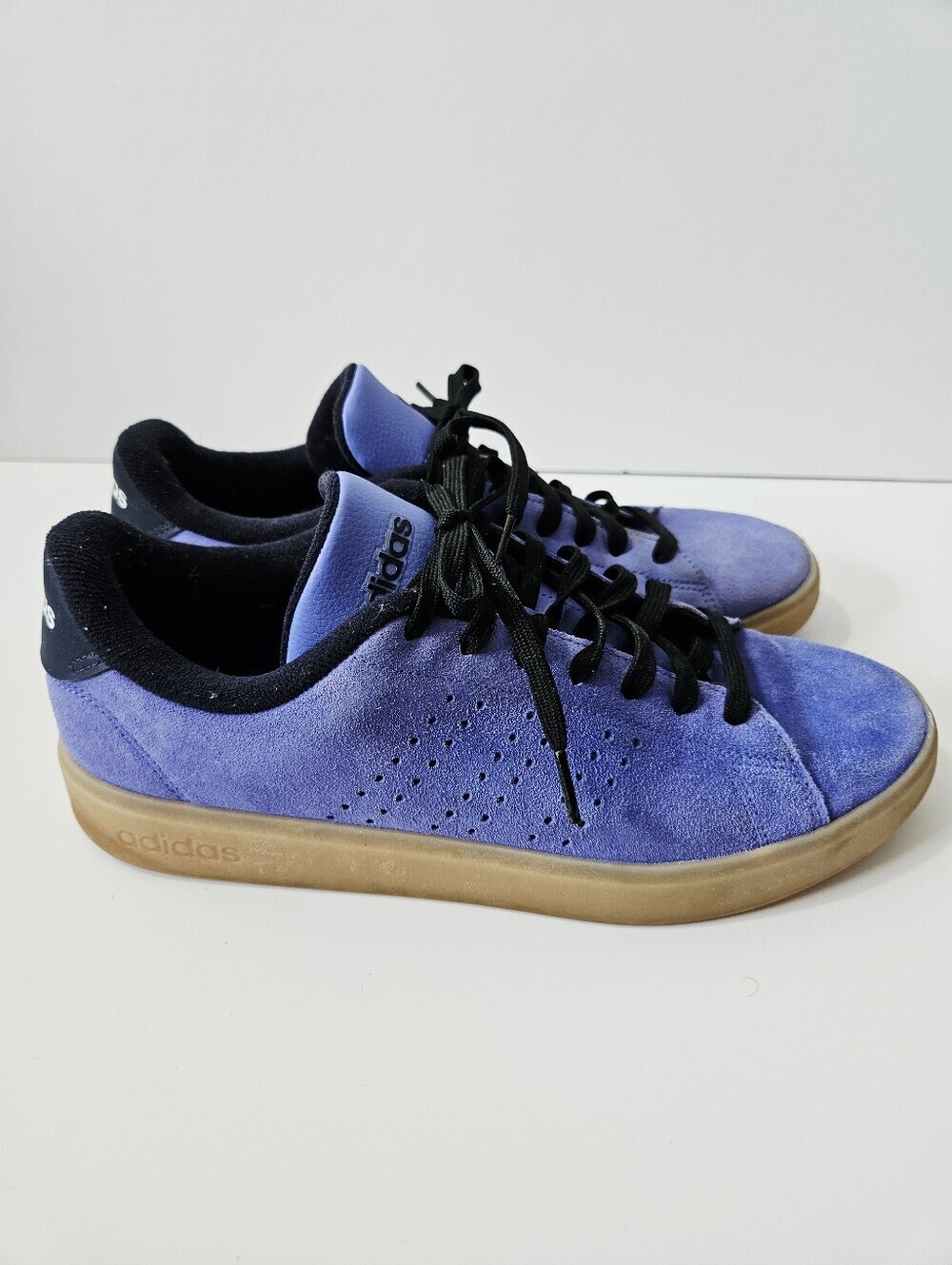 Adidas Advantage 2.0 Sneakers Size 9.5 Purple Suede Shoes